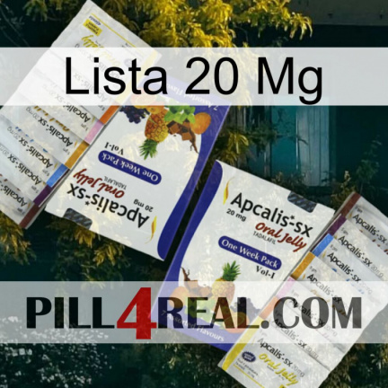 Lista 20 Mg 12